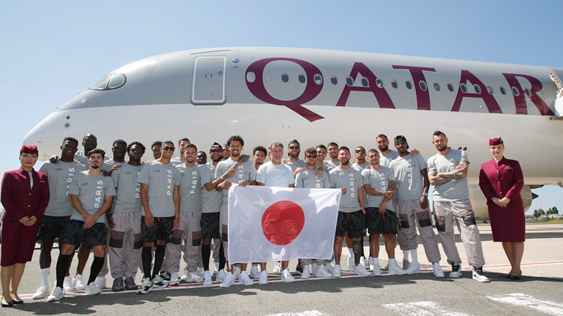 Qatar Airways homenageia Paris Saint-Germain em avião