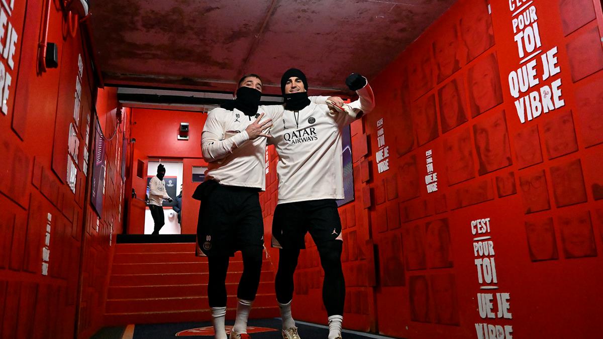 The day before the match in Guingamp!